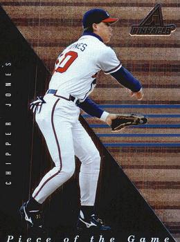 1998 Pinnacle Plus - Piece of the Game #4 Chipper Jones Front