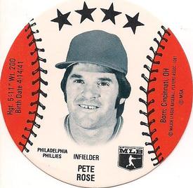 1982 On Deck Cookies Discs #NNO Pete Rose Front