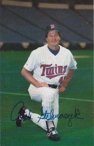 1987 Minnesota Twins Postcards #NNO Rick Stelmaszek Front