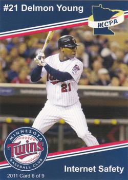 2011 Minnesota Twins Police #6 Delmon Young Front