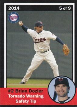 2014 Minnesota Twins Police #5 Brian Dozier Front