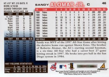 1998 Score #46 Sandy Alomar Jr. Back