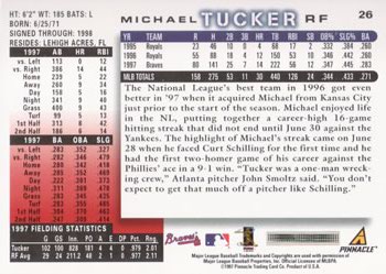 1998 Score #26 Michael Tucker Back