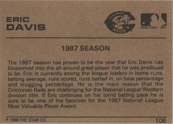 1988-89 Star Gold #106 Eric Davis Back