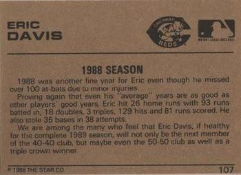 1988-89 Star Gold #107 Eric Davis Back