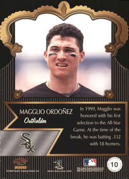 2000 Pacific - Gold Crown Die Cuts #10 Magglio Ordonez  Back