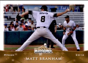 2014 Grandstand San Antonio Missions #4 Matt Branham Front