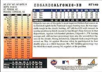 1998 Score Rookie & Traded #RT149 Edgardo Alfonzo Back
