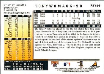 1998 Score Rookie & Traded #RT156 Tony Womack Back