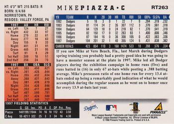1998 Score Rookie & Traded #RT263 Mike Piazza Back