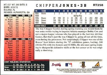 1998 Score Rookie & Traded #RT258 Chipper Jones Back