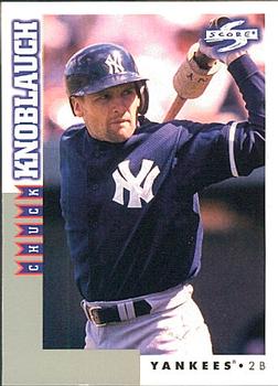 1998 Score Rookie & Traded #RT29 Chuck Knoblauch Front