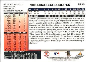 1998 Score Rookie & Traded #RT35 Nomar Garciaparra Back