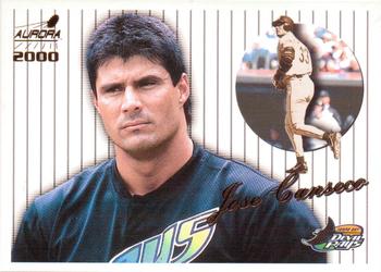2000 Pacific Aurora - Pinstripes #137 Jose Canseco  Front