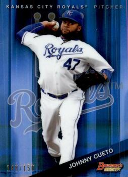 2015 Bowman's Best - Blue Refractor #42 Johnny Cueto Front