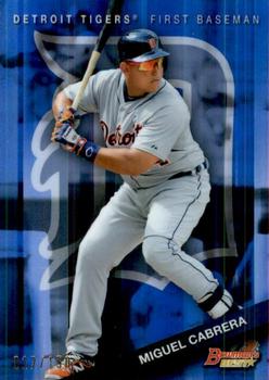 2015 Bowman's Best - Blue Refractor #61 Miguel Cabrera Front