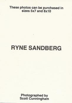 1986 Scott Cunningham (unlicensed) #NNO Ryne Sandberg Back