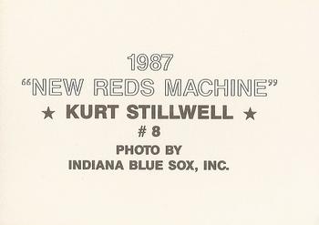 1987 New Reds Machine (unlicensed) #8 Kurt Stillwell Back