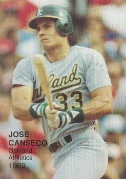 1989 Big Apple Sportscards Superstar Photos (unlicensed) #4 Jose Canseco Front