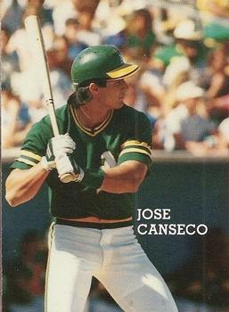 1989 Pacific Cards & Comics Baseball's Best Three (unlicensed) #1 Jose Canseco Front