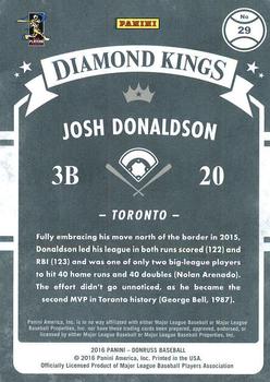 2016 Donruss #29 Josh Donaldson Back