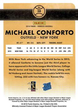 2016 Donruss #38 Michael Conforto Back