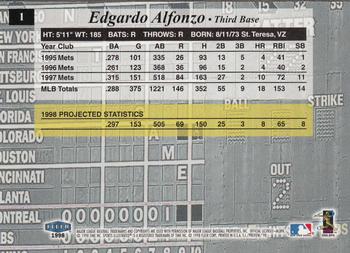 1998 Sports Illustrated #1 Edgardo Alfonzo Back