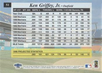 1998 Sports Illustrated #51 Ken Griffey, Jr. Back