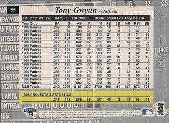 1998 Sports Illustrated #55 Tony Gwynn Back