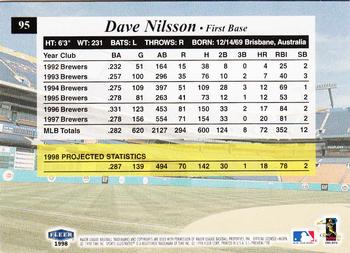1998 Sports Illustrated #95 Dave Nilsson Back