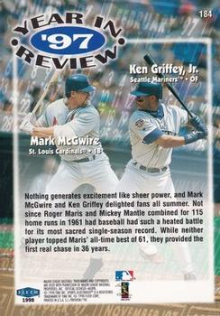 1998 Sports Illustrated #184 Ken Griffey, Jr. / Mark McGwire Back