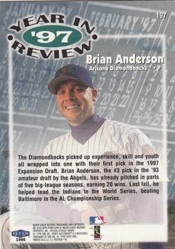 1998 Sports Illustrated #197 Brian Anderson Back