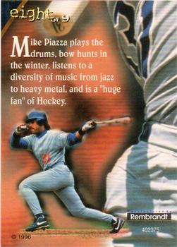 1996 Rembrandt Ultra-Pro Mike Piazza #8 Mike Piazza Front