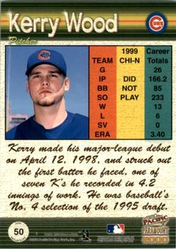 2000 Pacific Paramount - Copper #50 Kerry Wood  Back