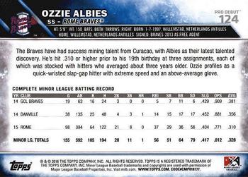 2016 Topps Pro Debut #124 Ozzie Albies Back
