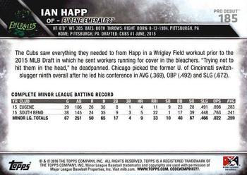2016 Topps Pro Debut #185 Ian Happ Back