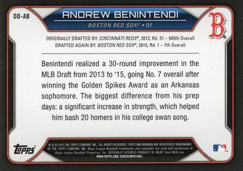 2015 Bowman Draft - Draft Dividends #DD-AB Andrew Benintendi Back