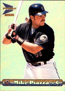 2000 Pacific Prism - Woodgrain Silver #95 Mike Piazza  Front