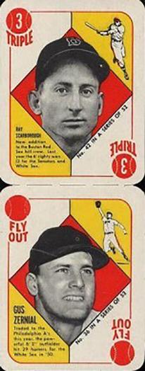 1951 Topps Red Backs - Topps Red Backs Panels #42-36b Ray Scarborough / Gus Zernial Front