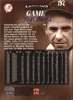 1998 Sports Illustrated Then and Now #4 Yogi Berra Back