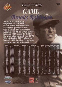 1998 Sports Illustrated Then and Now #28 Brooks Robinson Back