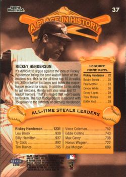 1998 Sports Illustrated Then and Now #37 Rickey Henderson Back
