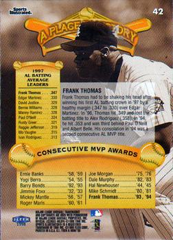 1998 Sports Illustrated Then and Now #42 Frank Thomas Back