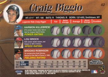 1998 Sports Illustrated Then and Now #62 Craig Biggio Back