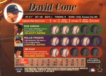 1998 Sports Illustrated Then and Now #73 David Cone Back
