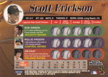 1998 Sports Illustrated Then and Now #77 Scott Erickson Back