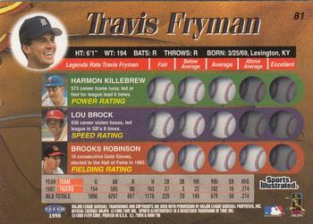1998 Sports Illustrated Then and Now #81 Travis Fryman Back