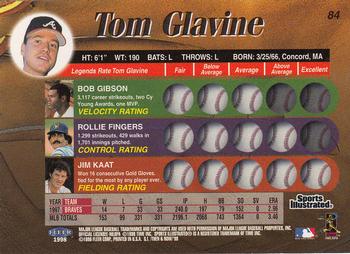 1998 Sports Illustrated Then and Now #84 Tom Glavine Back