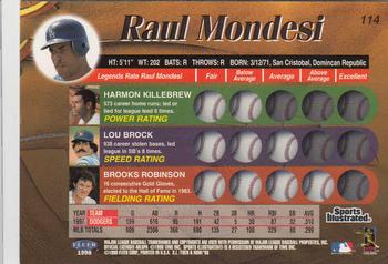 1998 Sports Illustrated Then and Now #114 Raul Mondesi Back
