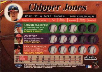1998 Sports Illustrated Then and Now #97 Chipper Jones Back